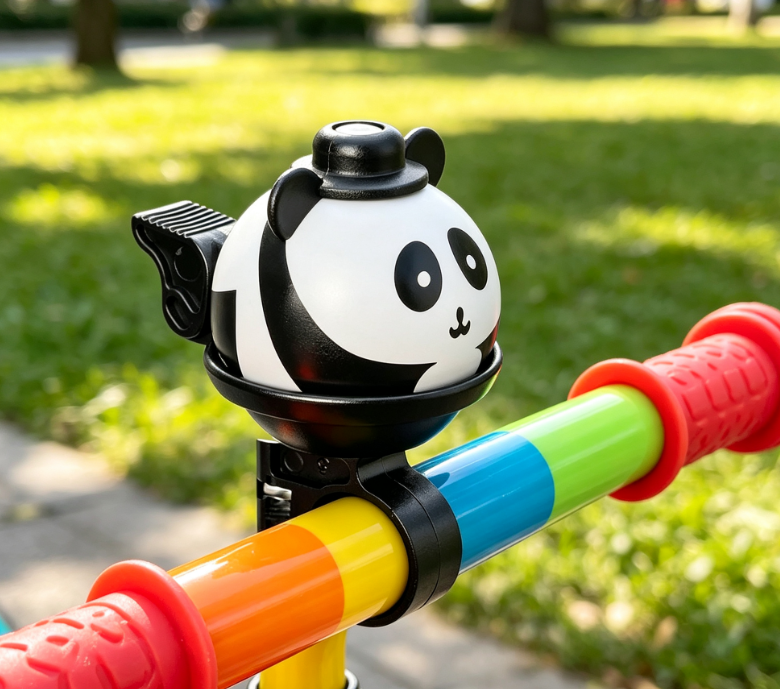 Children's Cartoon Bicycle Bells: 360-Degree Rotating Design, Crisp and Loud Sound, Universal Cycling Decoration for Girls and Boys