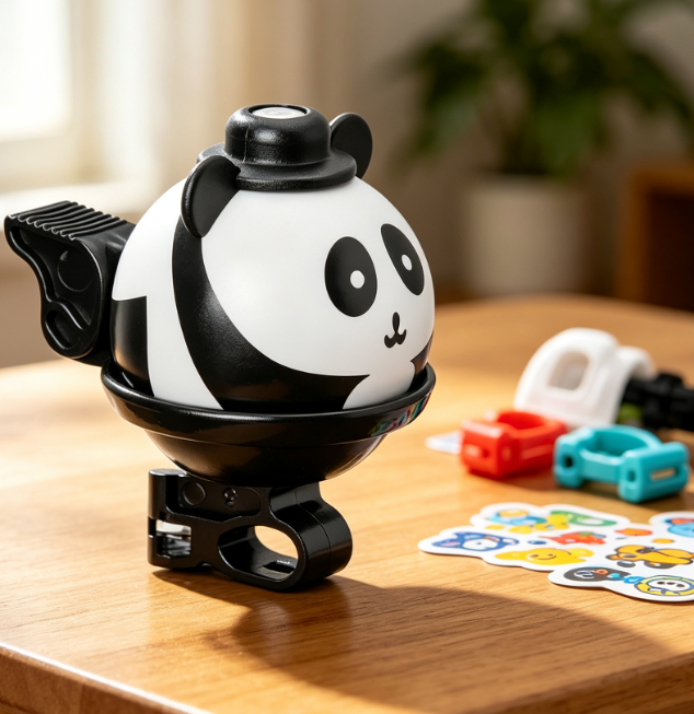 Children's Cartoon Bicycle Bells: 360-Degree Rotating Design, Crisp and Loud Sound, Universal Cycling Decoration for Girls and Boys