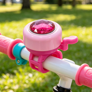 Kids Bicycle Bell, Cute Bike Bell Accessory for Girls and Children, Clear Sound Cycling Handlebar Bell