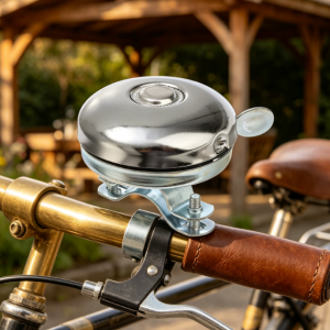 Retro Bicycle Bell, Vintage Metal Handlebar Horn with Loud Crisp Sound, Easy Installation Cycling Accessory for Mountain and Cruiser Bikes