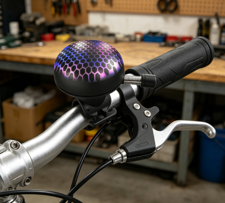 Electric Bicycle Bell, Rechargeable Bike Horn with Multiple Sound Modes, Loud Warning Bell with Light Design for Adults and Kids