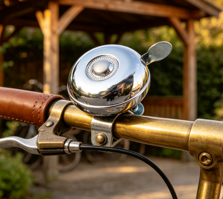 Retro Metal Bicycle Bell, Classic Ring Sound Handlebar Horn, Durable Cycling Alarm Accessory for Daily Riding