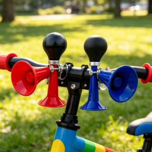 Aluminum Alloy Bicycle Horn, Loud Bike Bell for Adults and Kids, Retro Style Easy Installation Cycling Accessory