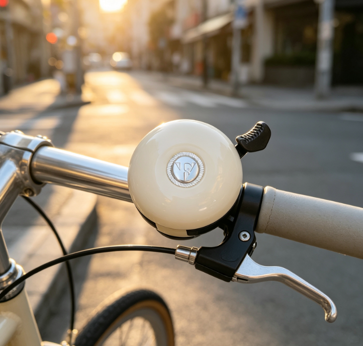 Classic Beach Retro Bicycle Bells, Simple Design, Crisp Ringing Sound, Handlebar Decoration Accessory