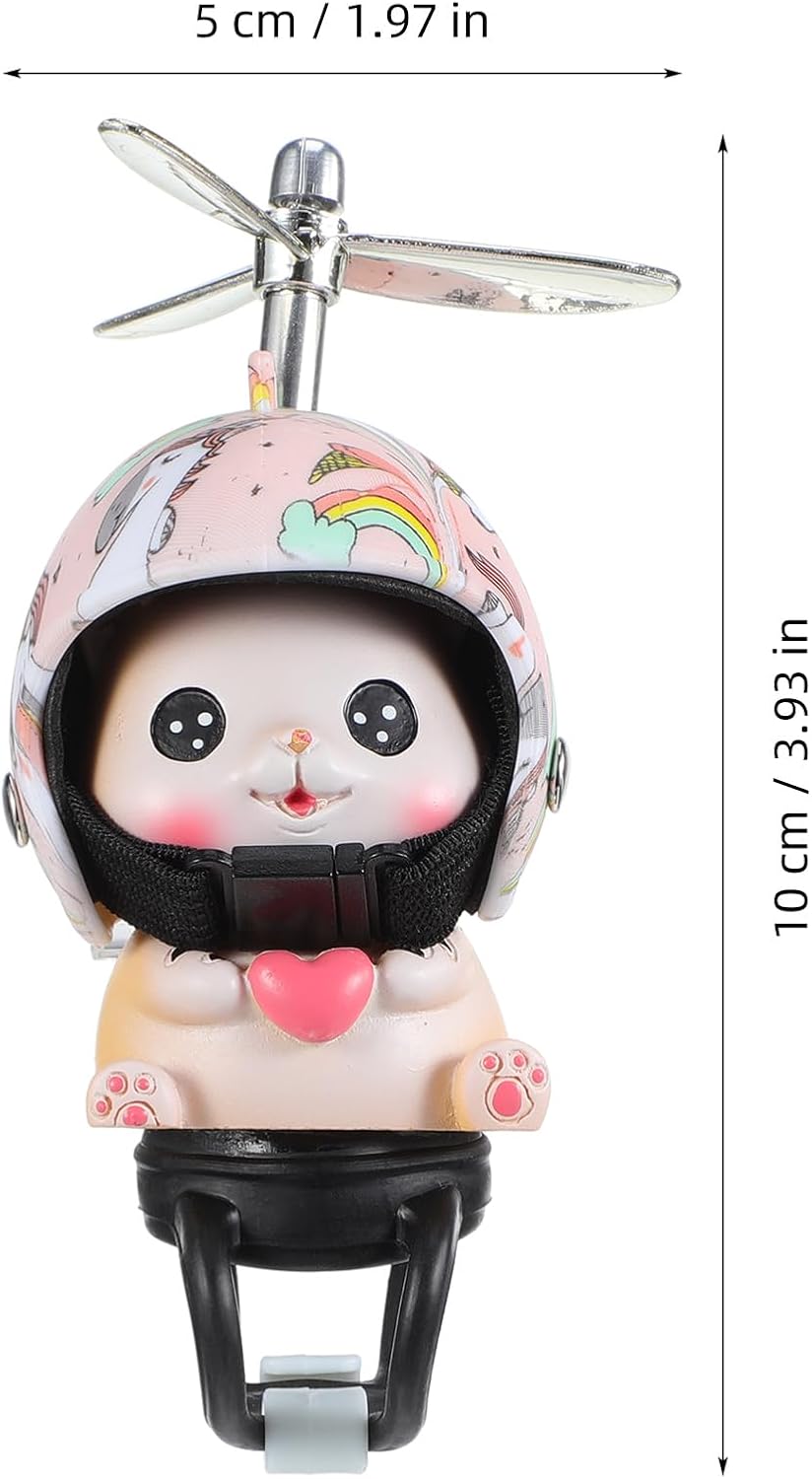 Cat Decoration Bicycle Accessory, Cute Animal Handlebar Ornament with Rotating Design for Bike Motorcycle Decoration