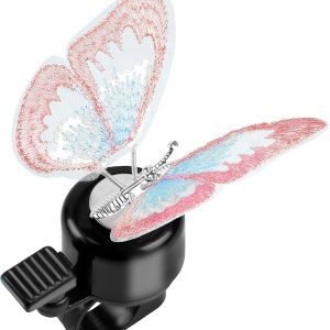 Butterfly Design Kids Bicycle Bell, Cute DIY Bike Bell for Girls with Crisp Sound and Easy Installation