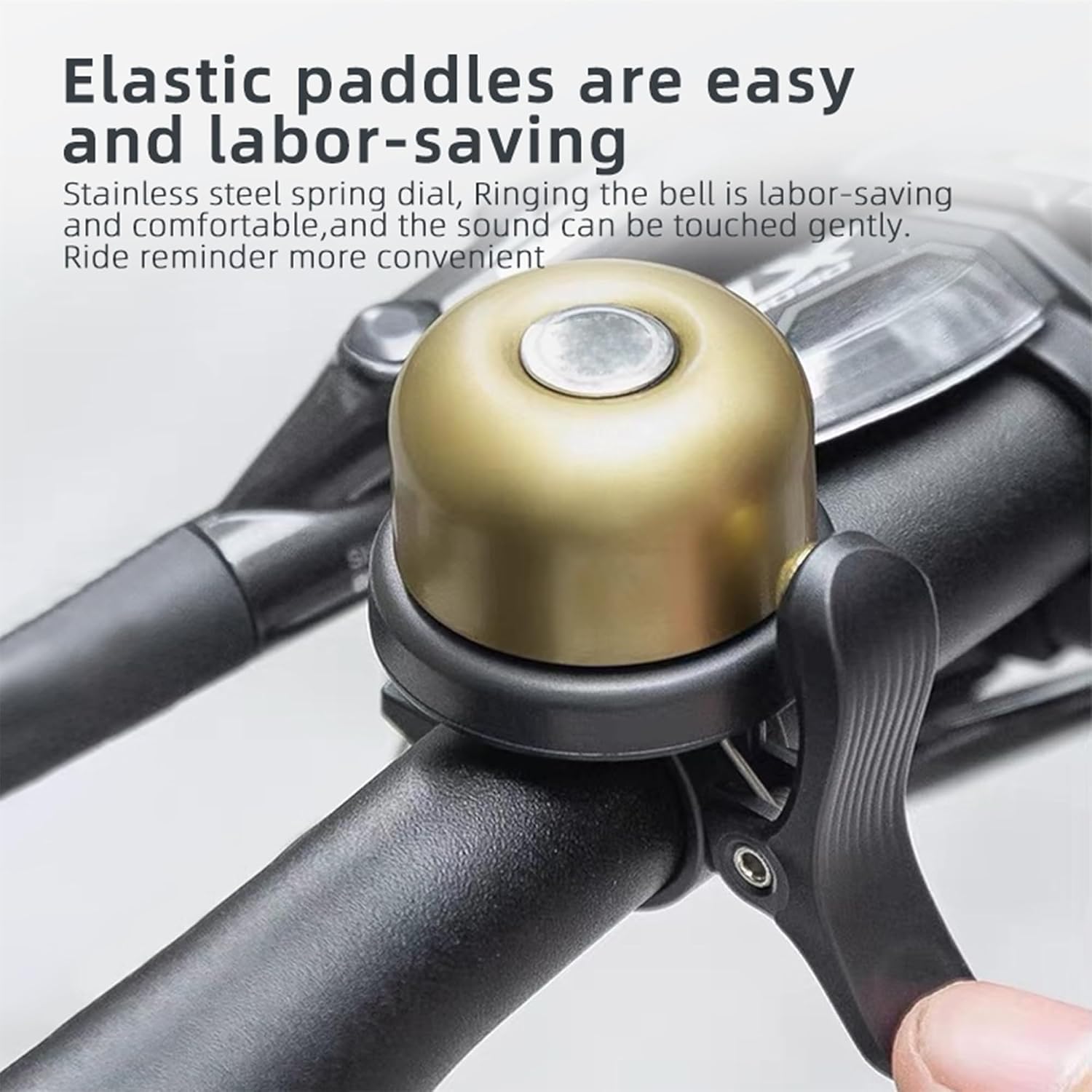 Smart Bicycle Bell with Hidden Tracker Space, Anti-Theft Bike Accessory with Loud Ring and Waterproof Design